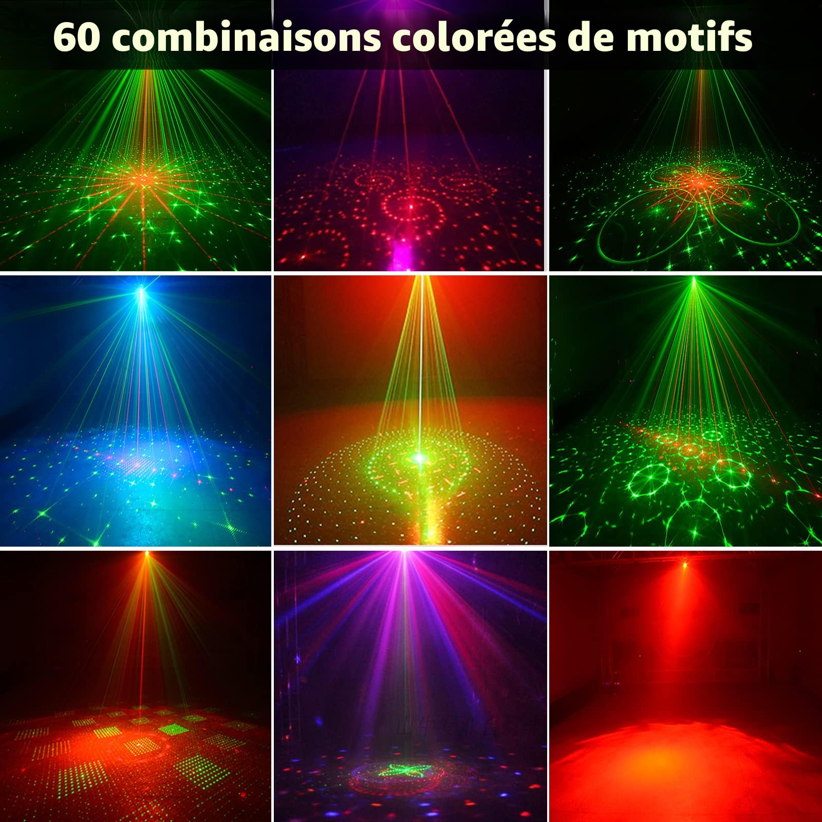 Lumières De Fête DJ Disco Lumières Stroboscopiques Lumière De Scène Son Activé Plusieurs Modèles