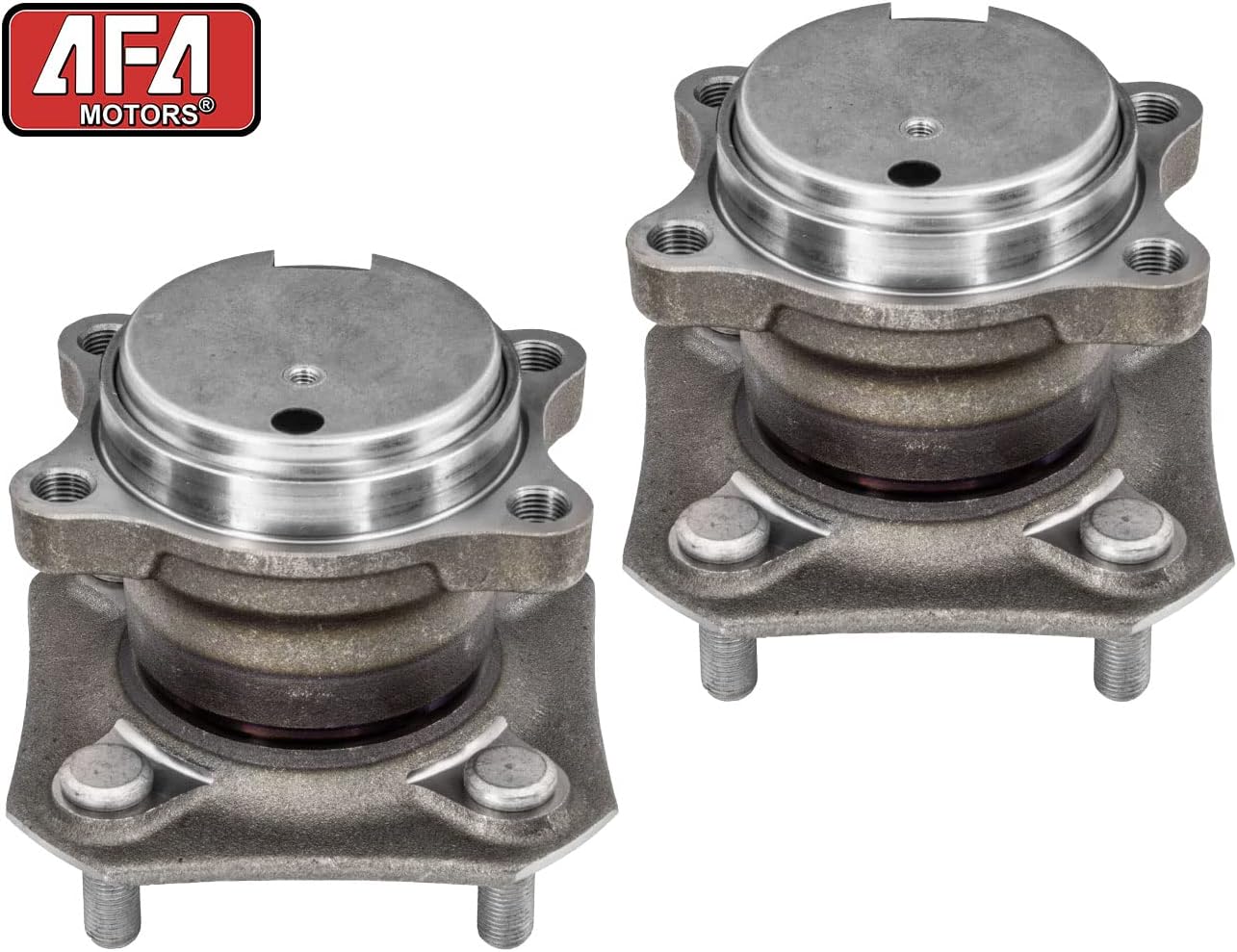 Rear Wheel Bearing Hub Assembly Fits 2007-2012 Nissan Sentra (2.0L Only, 4-Wheel ABS) Wheel Bearing w/4 Lugs Wheel Bearing Hub (2 Pack)-512384