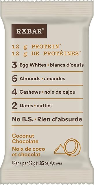 RXBAR Protein Bar Coconut Chocolate 12x52g (Pack of 12)