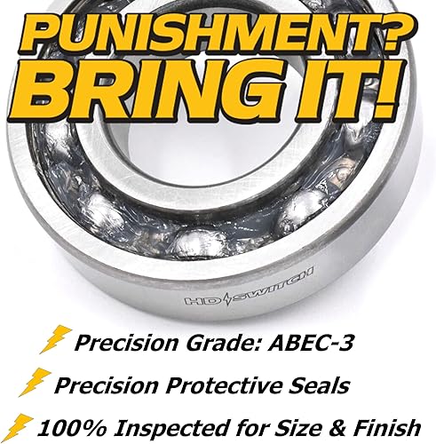 Miniatura 5 de HD Switch Paquete de 4 rodamientos de eje de rueda con actualización C3 para John Deere Gator HPX XUV 550 560 1,935.7 ft 590i RSX 850i 860i M156019