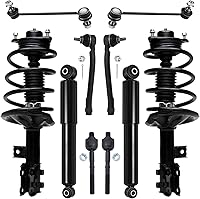 Vista 17 de Detroit Axle - Kit de puntales delanteros para Ford 2000-2004 Focus 2 puntales con muelle helicoidal 2 brazos de control inferiores con rótulas 2001