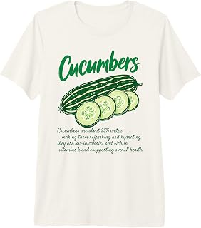 Cucumber Nutrition Facts Design Garden Vegetable Lovers Premium Tri-Blend T-Shirt