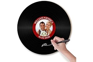 Personalized Custom Vinyl Records - Wedding Guest Book Alternative