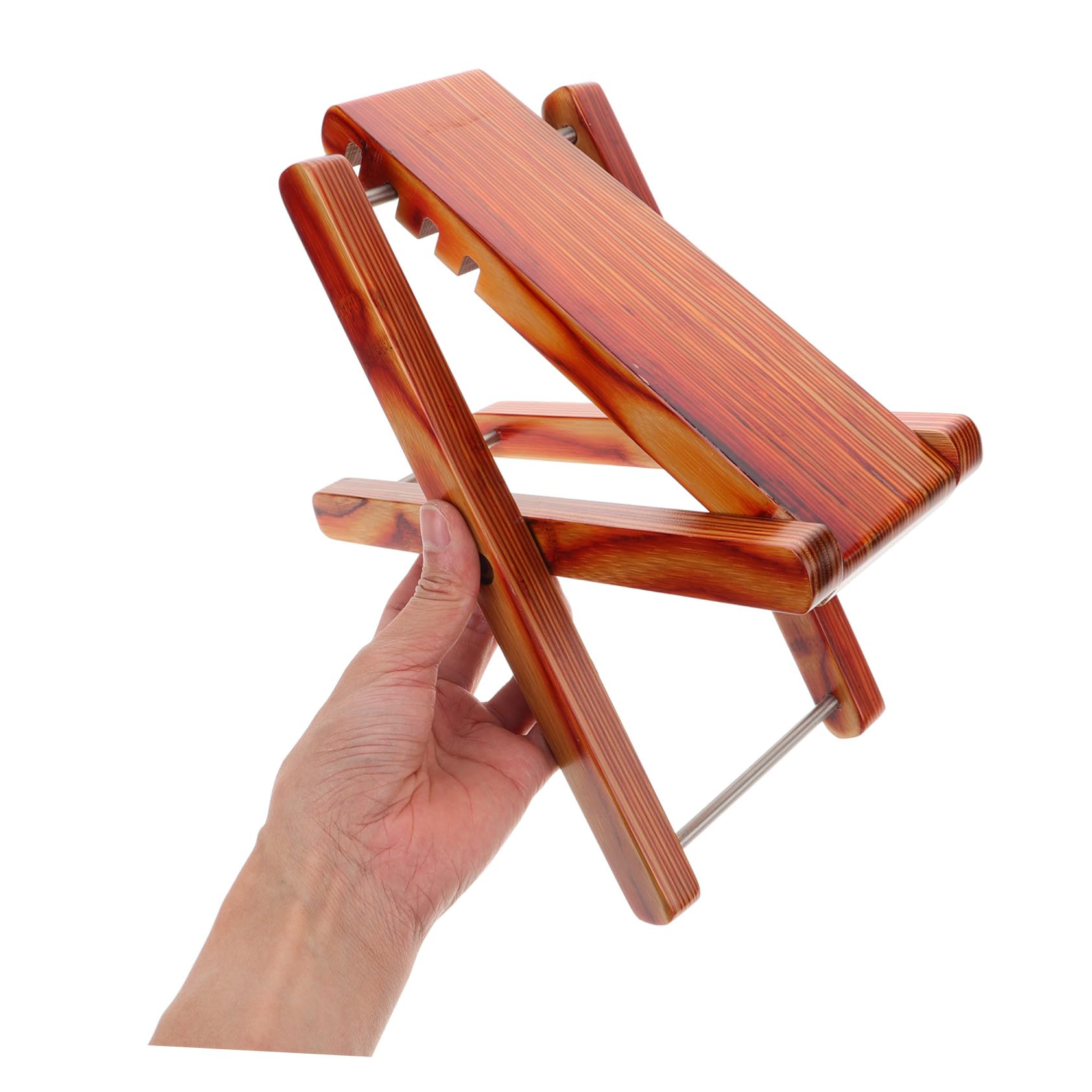 Verstellbarer Faltbarer Fußhocker aus Massivem Holz mit Höhenstufen Rutschfester Gitarrenfußstütze für Klassische Akustikgitarristen Tragbarer Gitarren Fußschemel für Musiker