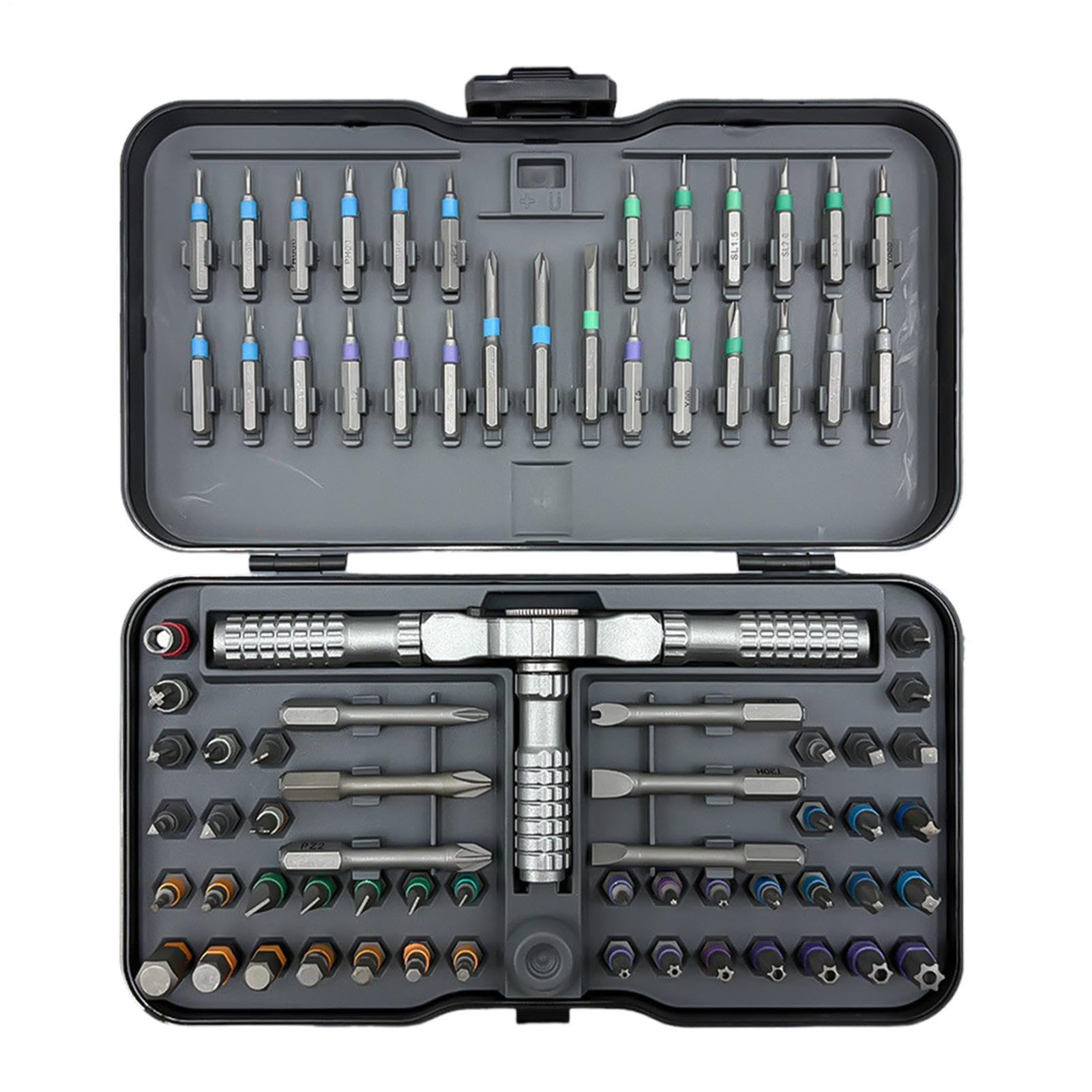 Kit De Carraca Magnética Trinquete Manual Magnético Multipuntas | Kit De Destornillador De Carraca Para Montaje Muebles, Reparación de Electrónica y Electrodomésticos, Mantenimiento de