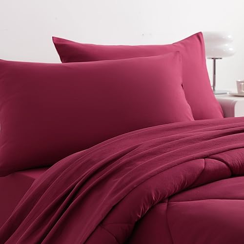 Vista 187 de NTBAY Juego de ropa de cama para niños pequeños, juego de ropa de cama suave y transpirable de 4 piezas para niños y niñas, incluye edredón