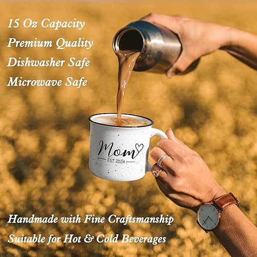 Miniatura 5 de Maustic Regalos para mamá y papá, juego de tazas de café para mamá papá 2024, regalos para padres nuevos para parejas, regalos para nuevas madres