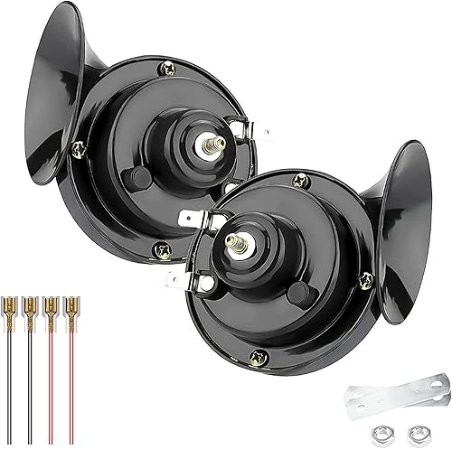 Bocina de coche, bocina de camión de 12 V, 300 db, bocina de motocicleta, impermeable, bocina de tren, impermeable, tono alto, bajo, ajuste