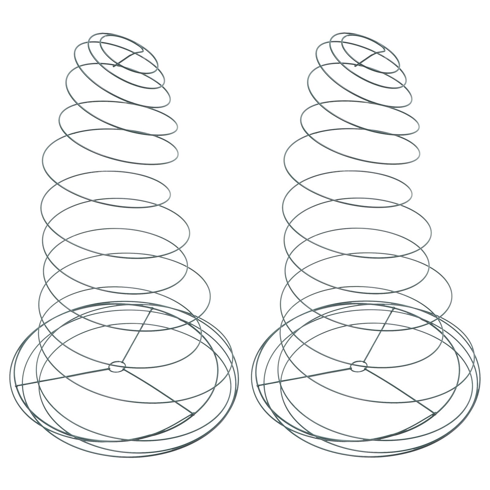 Tuteurs Spirales pour Plantes, Lot de 2, Acier Inoxydable, Réutilisables