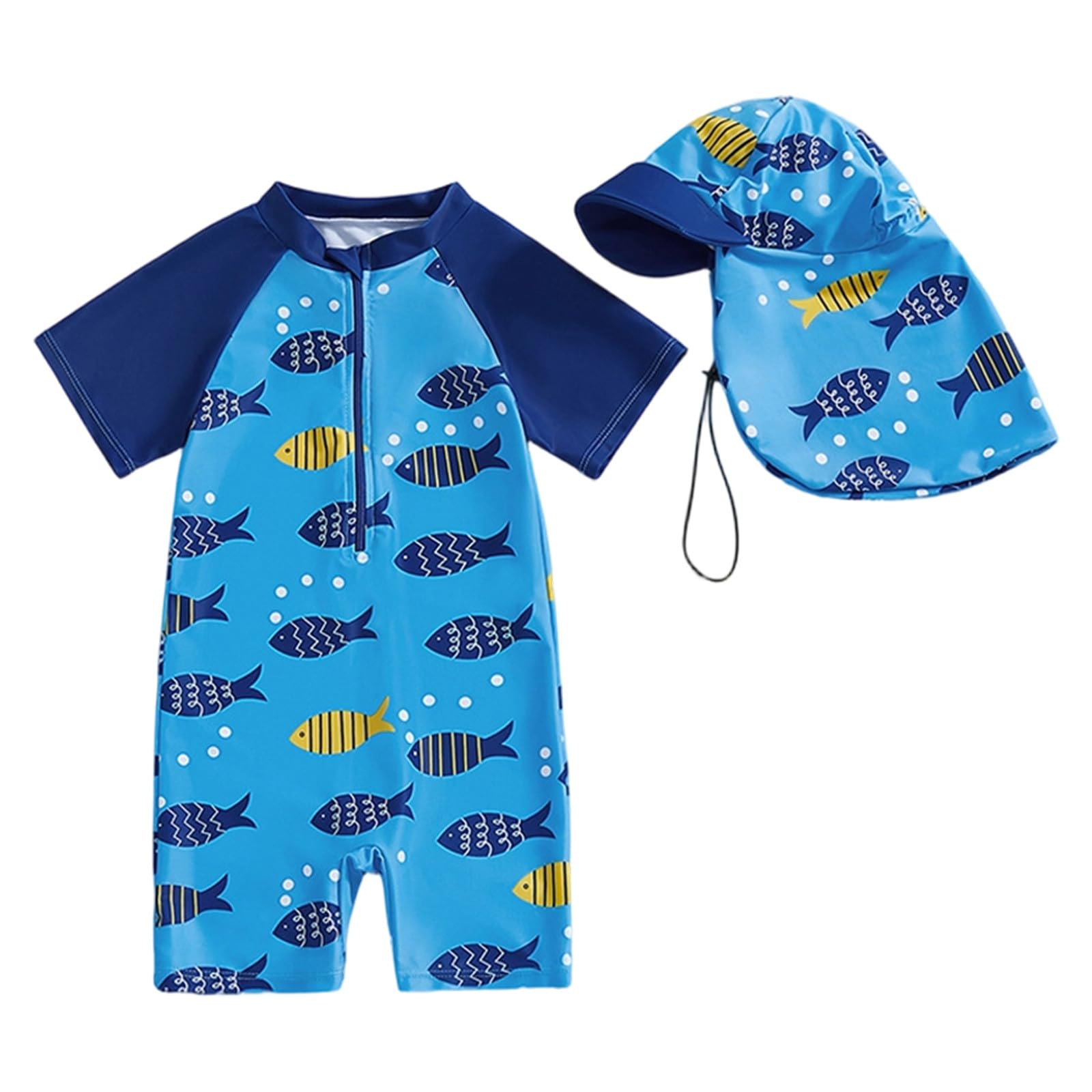 Ensemble dermoprotecteur bébé garçon à manches courtes anti-UV 4 ans - 8