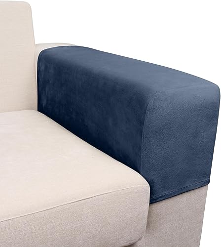 Miniatura 106 de Funda para sofá, funda de cojín de terciopelo elástico de 2 piezas, funda elástica lavable para asiento o respaldo, fundas de asiento de sofá para