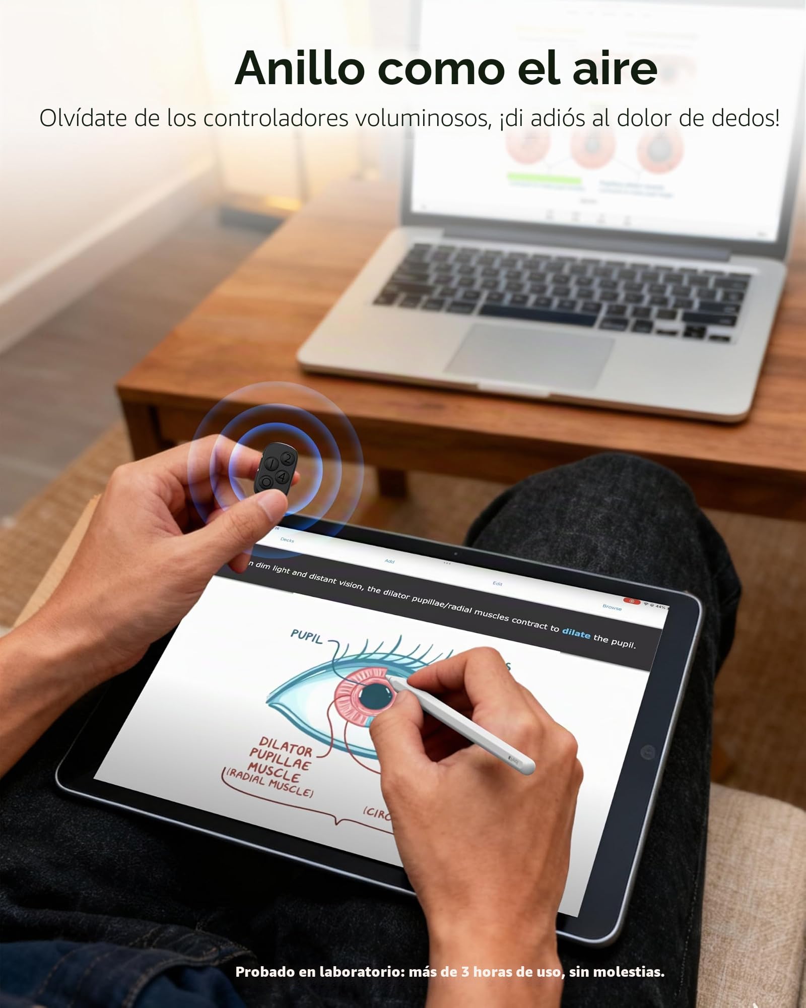 Stouchi 2.0 Mando a distancia para Anki, 2026 Nuevo [Sin remapeo y sin complementos] Mando a distancia Anki de emparejamiento rápido con estuche de carga de 140 horas Compatible con MacBook, portátil