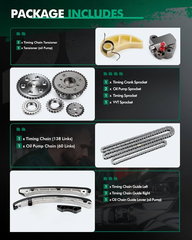 Amazon.com: SCITOO 1L5Z6268AA Engine Timing Chain Kit Sets