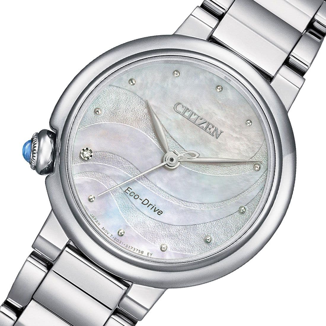 Citizen Damen Analog Eco-Drive Uhr mit Edelstahl Armband