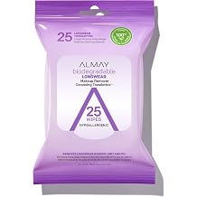Almay Longwear Makeup Remover Cleansing Towelettes, 25 count