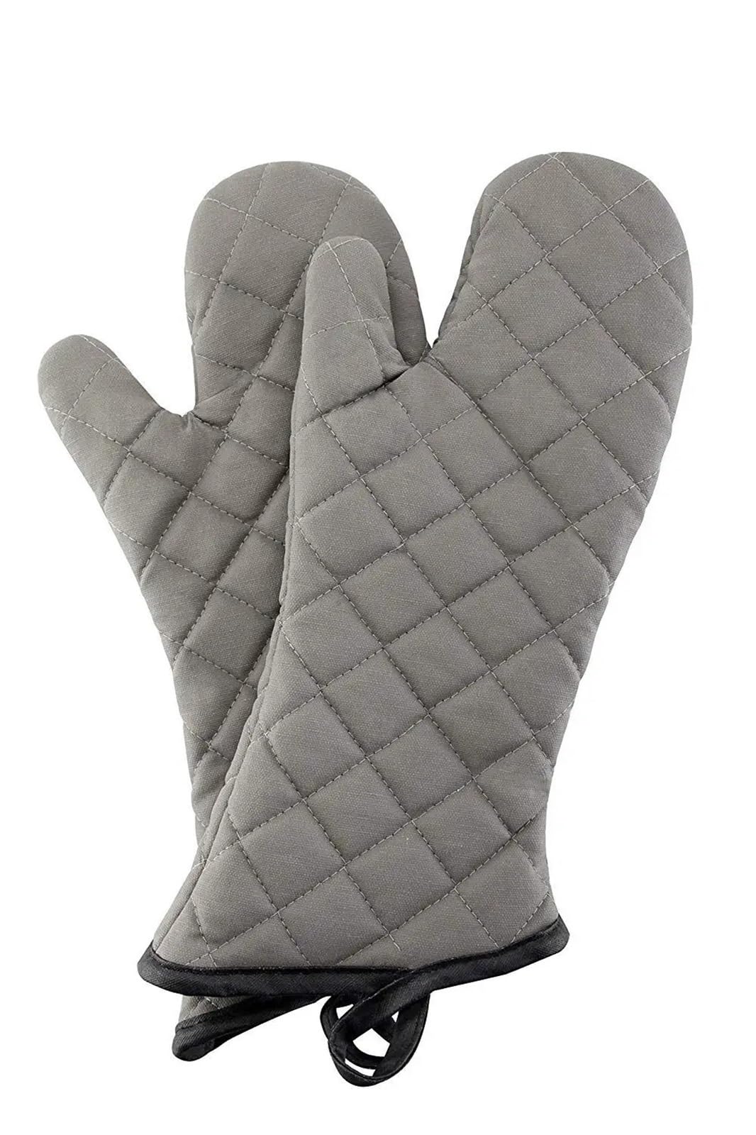 Oven Gloves 2 Pack Oven Mitts Quilted Terry Cloth Cotton Lining,Extra Long Professional Classic Mitt Heat Resistant Kitchen Gloves