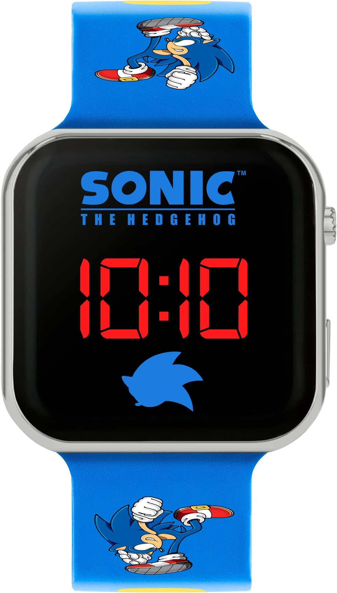 Montre Bracelet Sonic Le Hérisson - Cadran Personnage Et Bracelet Silicone Bleu - Fonction Lumineuse