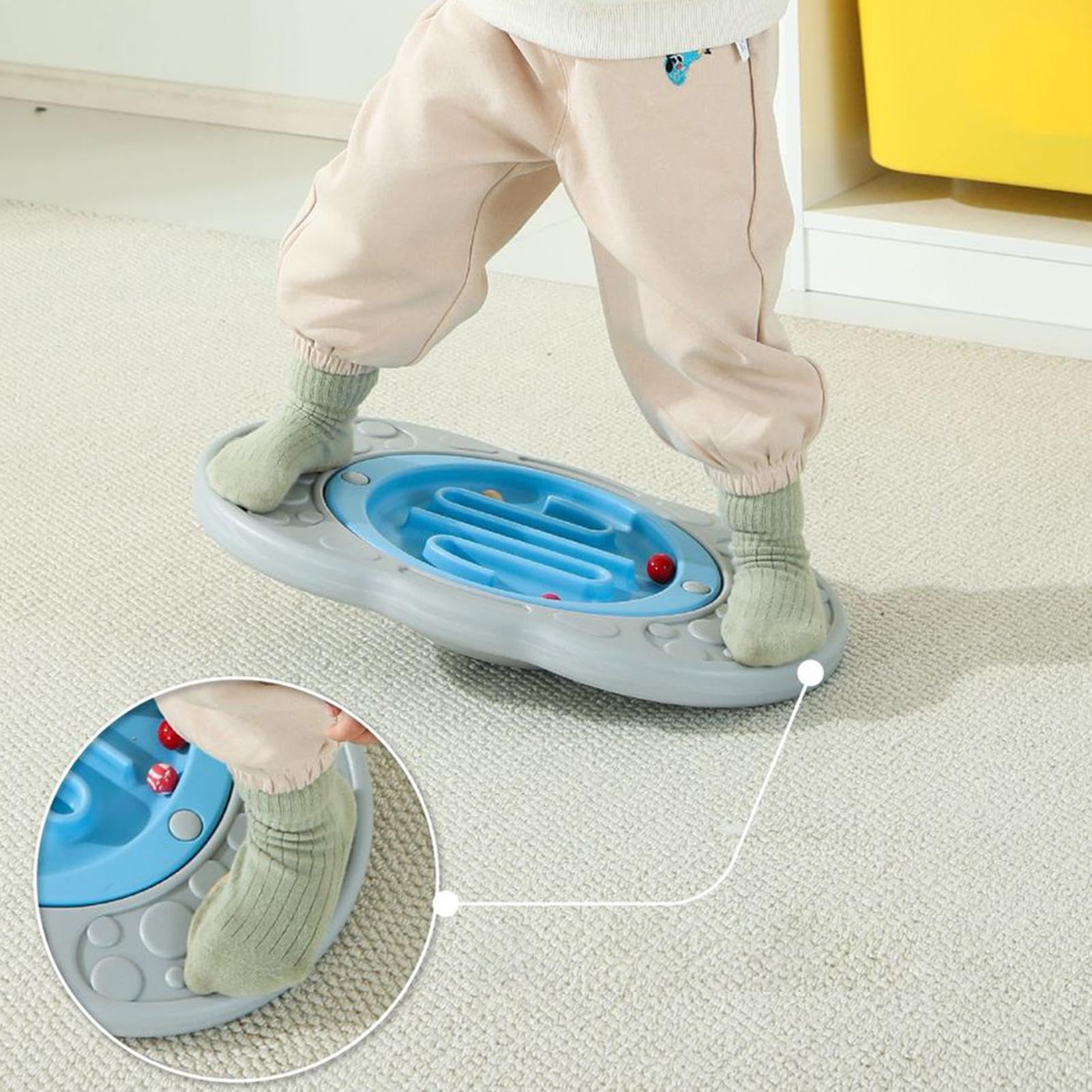 Wobble Board con Labirinto Giocattolo Stimolante per la Coordinazione | Tavola Oscillante Sensoriale per Bambini e Ragazze Alunni Scuola Classe Soggiorno Serata Giochi in Famiglia