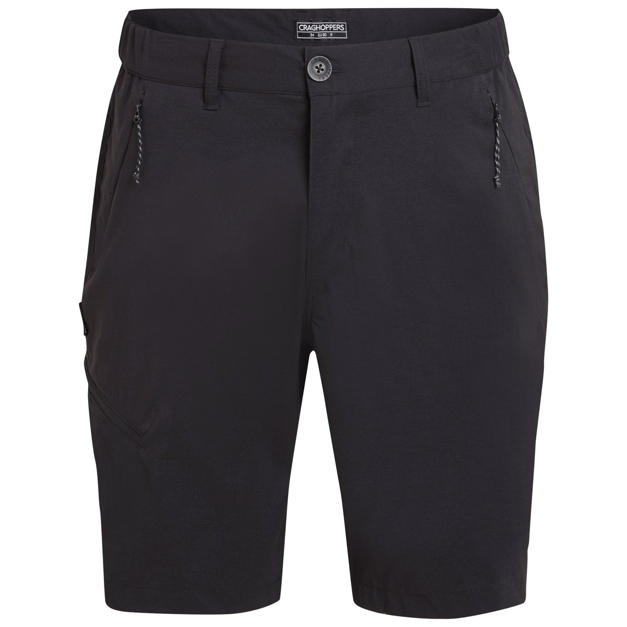 Craghoppers Men's Black Kiwi Pro Iii Water Repellent Anti-Insect Short In | Size: 32