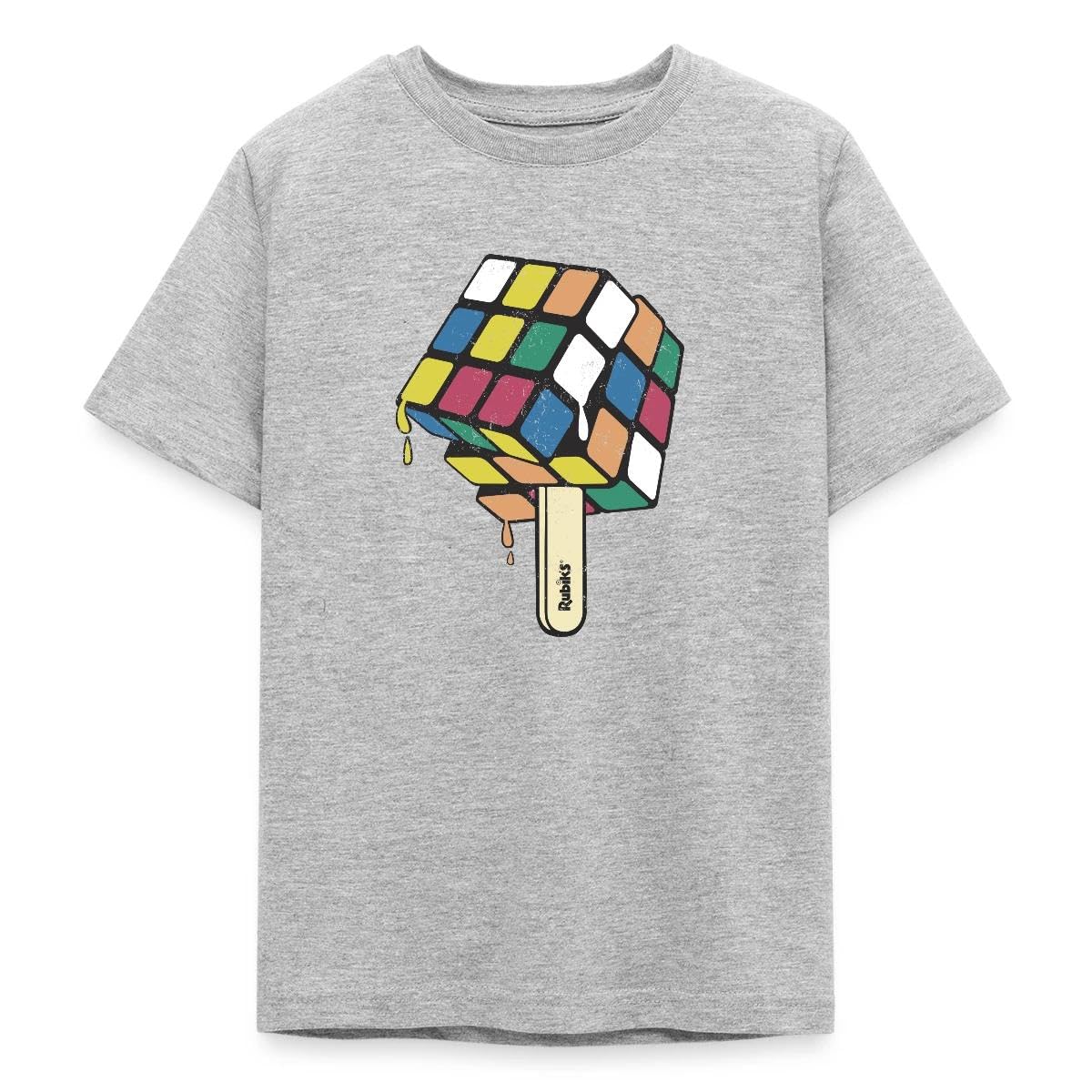 T Shirt Ado Rubik's Cube Bâtonnet Glacé de Coupe Classique et Confortable