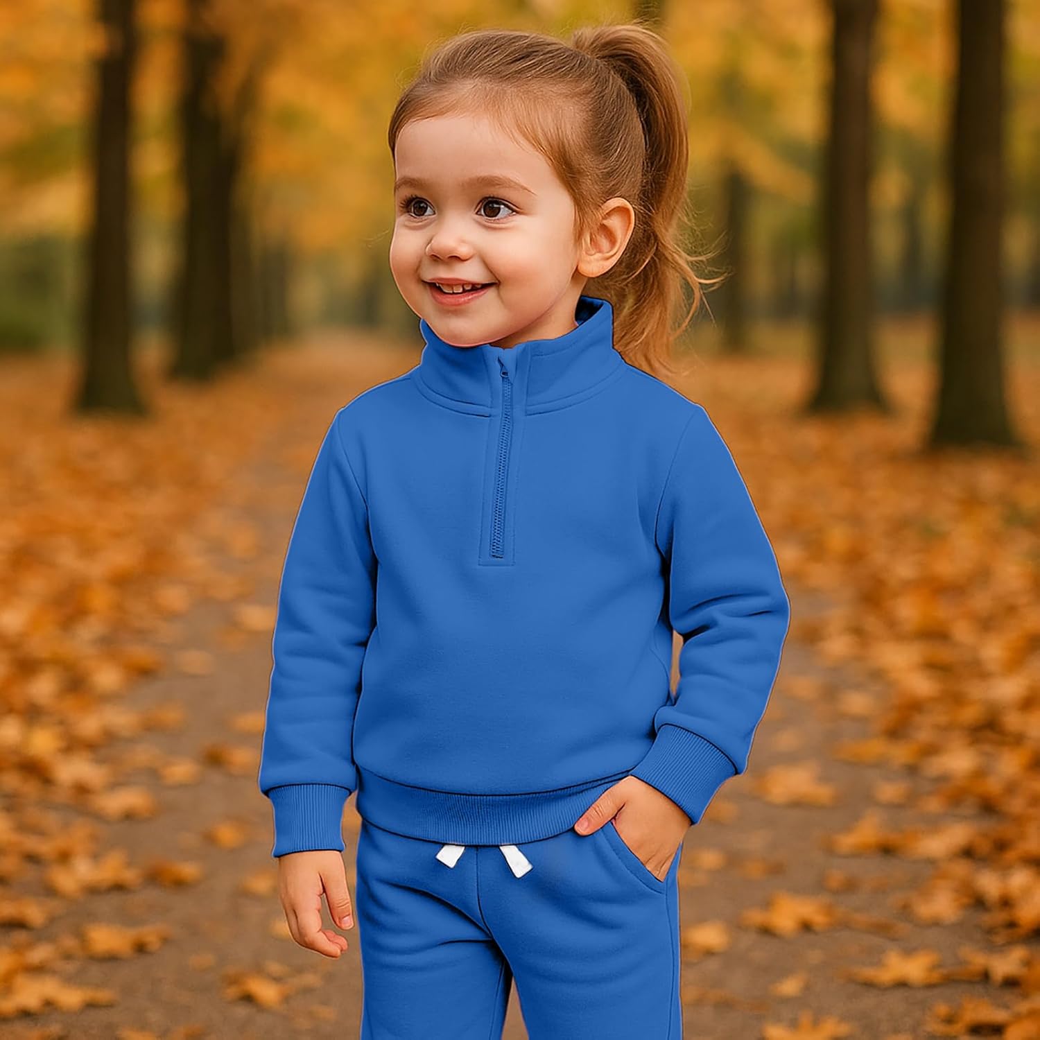 GRNSHTS Toddler Matching Outfits Boy and Girl Fall Clothes Baby Long Sleeve Winter Sweatsuit Sets 2-6Y - Image 2