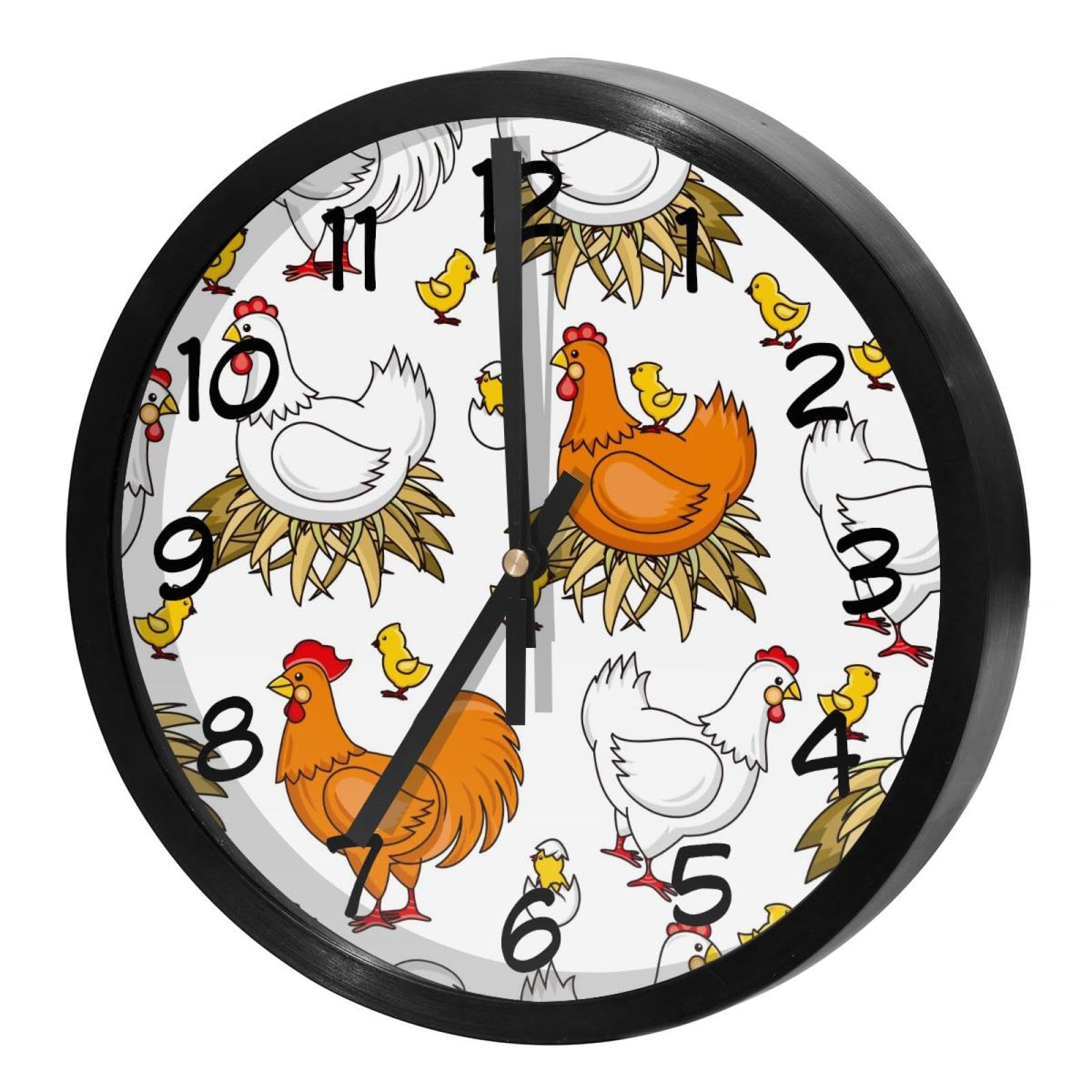 Horloge murale sans tic-tac à quartz pour retrouver le sommeil et la concentration au bureau