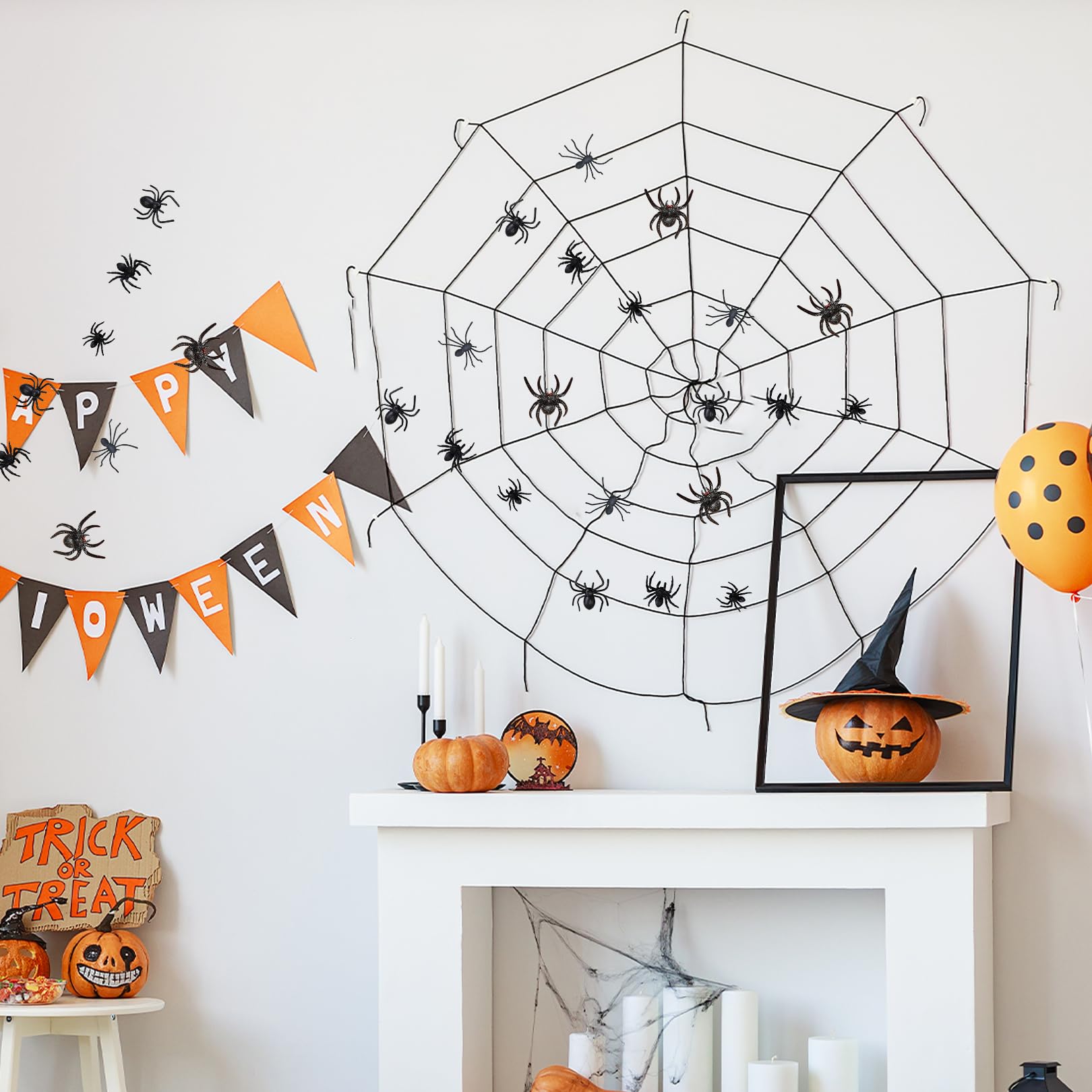 50 Ragni Finti Per Halloween - Decorazioni Realistiche In Plastica Per Party Spaventosi - Foto 2