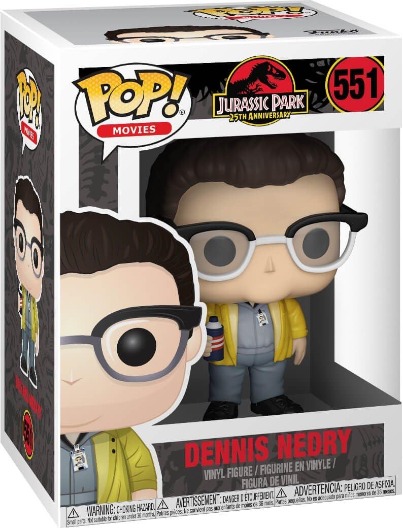 Funko Pop! Movies: Jurassic Park - Dennis Nedry Vinyl Figure (Bundled with Pop Box Protector Case)