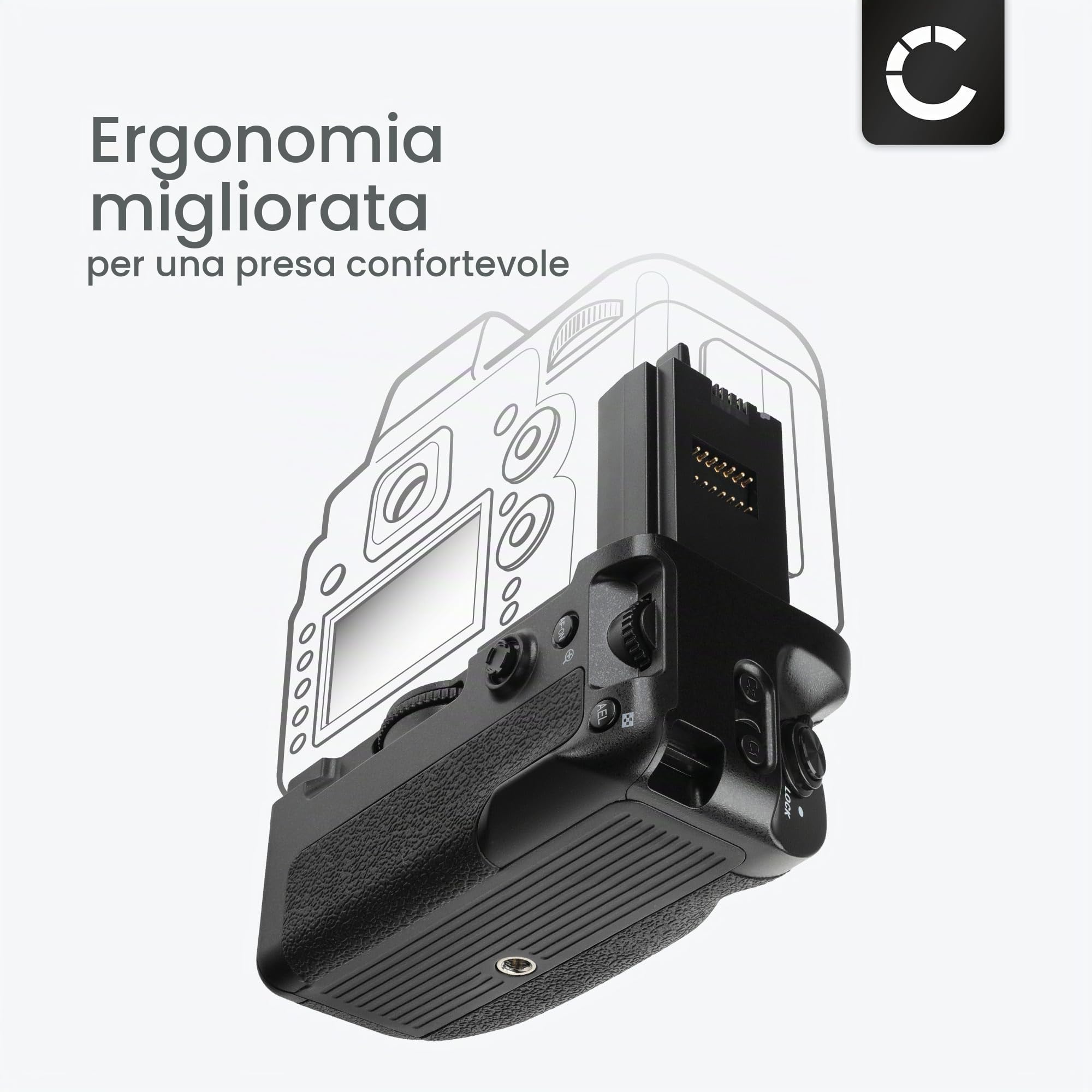CELLONIC Impugnatura Batteria Compatibile con Sony A7 IV (ILCE-7M4)