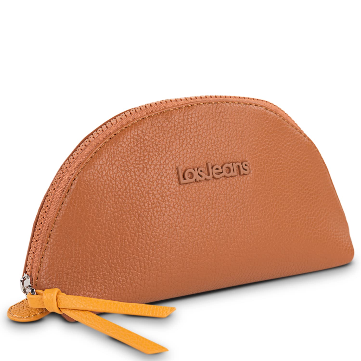 Lois Trousse Da Viaggio Per Donna – Astuccio Trucco In Finta Pelle Marrone – Dimensioni 20x12x6,5 Cm