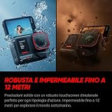 Insta360 Ace Pro 2 Pack Vlog - Action Cam Impermeabile in 8K co-ingegnerizzata con Leica, sensore 1/1.3",doppio chip IA, superba in bassa luce,touchscreen direzionale ed Editing IA per Vlog. - 9