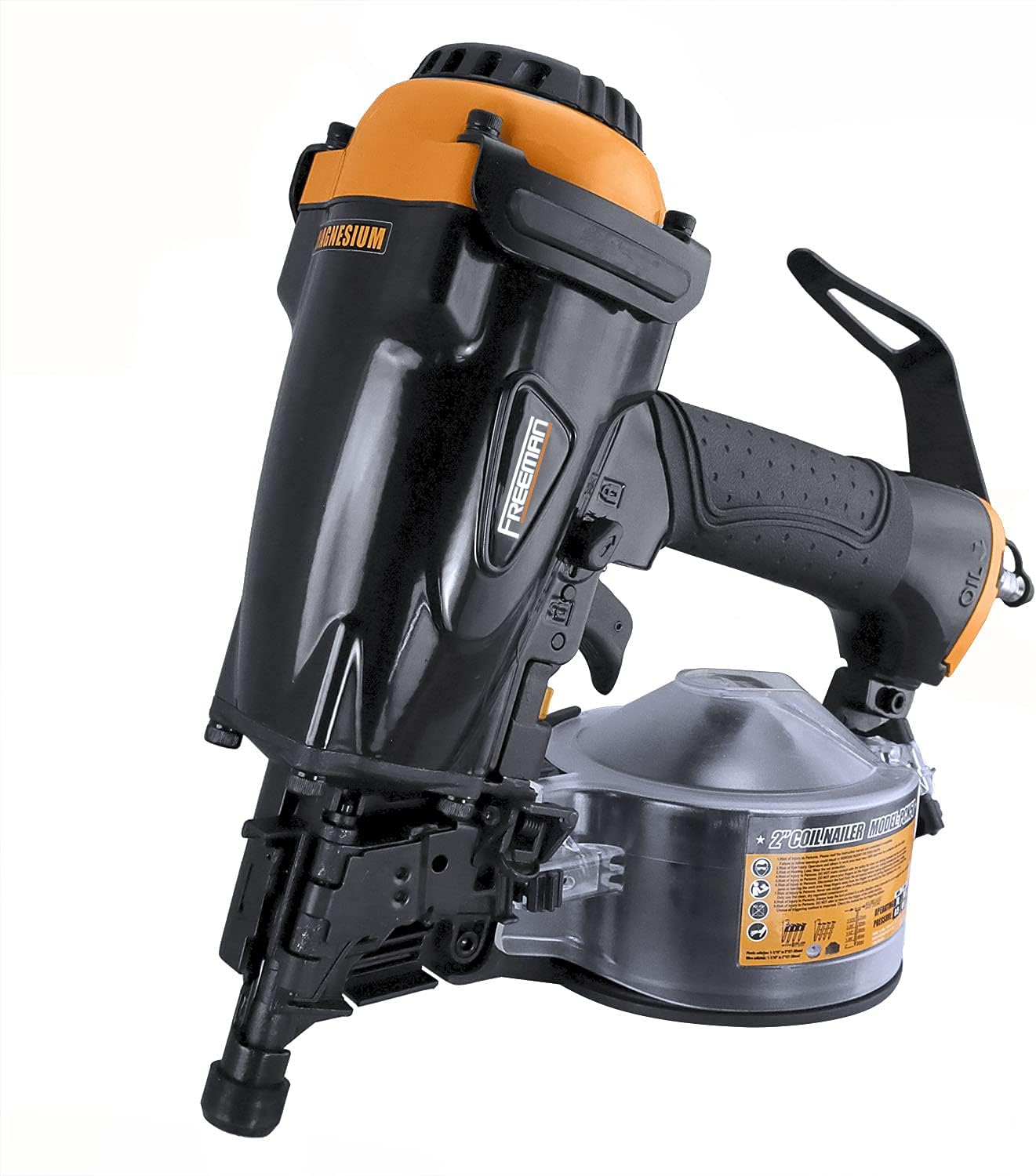 Freeman PCN50 15 Degree Coil Siding Nailer, 2" - - 