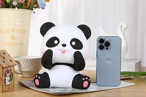 Miniatura 6 de H&W Banco de dinero Panda, alcancía inastillable, primer banco de monedas, la mejor decoración del hogar de cumpleaños de Navidad (WK041-D5)