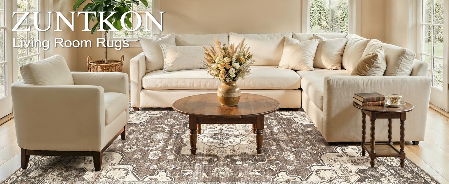 Amazon.com: 5x7 Area Rugs for Living Room: Washable Vintage Soft