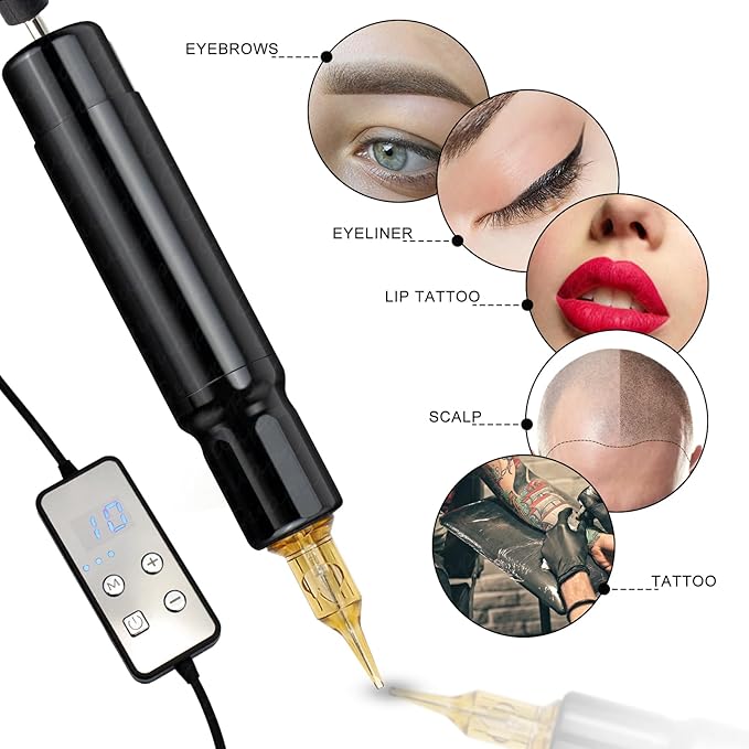 Kit Máquina Pen Rotativa SMP para Micropigmentación Capilar miniatura 2