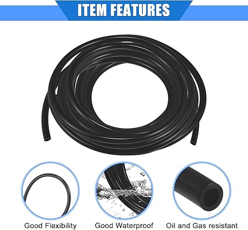 Miniatura 10 de Manguera de ventilación de combustible, 0.2 x 315 pulgadas, 0.197 in x 26.2 ft, tubo universal para cuatrimotos, motocross, Go Kart, poliuretano