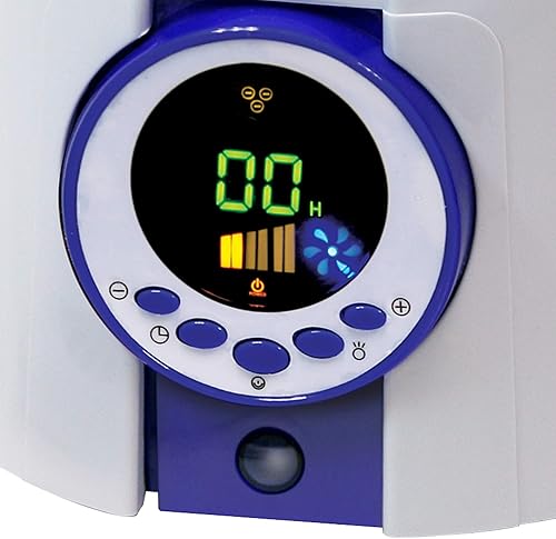 Miniatura 3 de CCC Comfort Zone CZHD81 Humidificador ultrasónico digital de niebla fría silenciosa con control remoto y apagado automático, color blanco