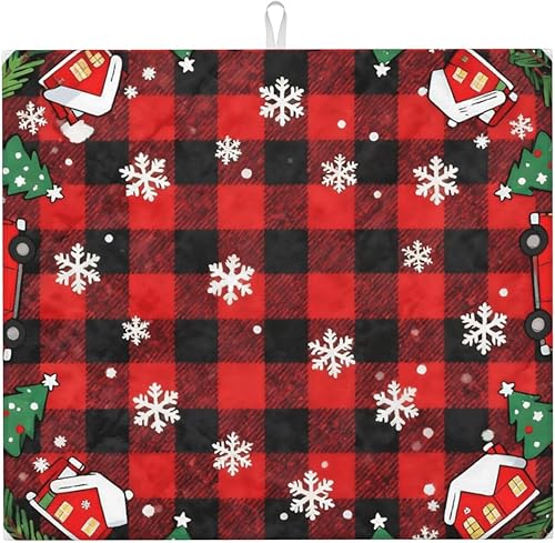 Miniatura 25 de Tapete de secado de platos de tortuga marina de dibujos animados para encimeras de 18 x 16 pulgadas, almohadilla escurridor de platos con lazo