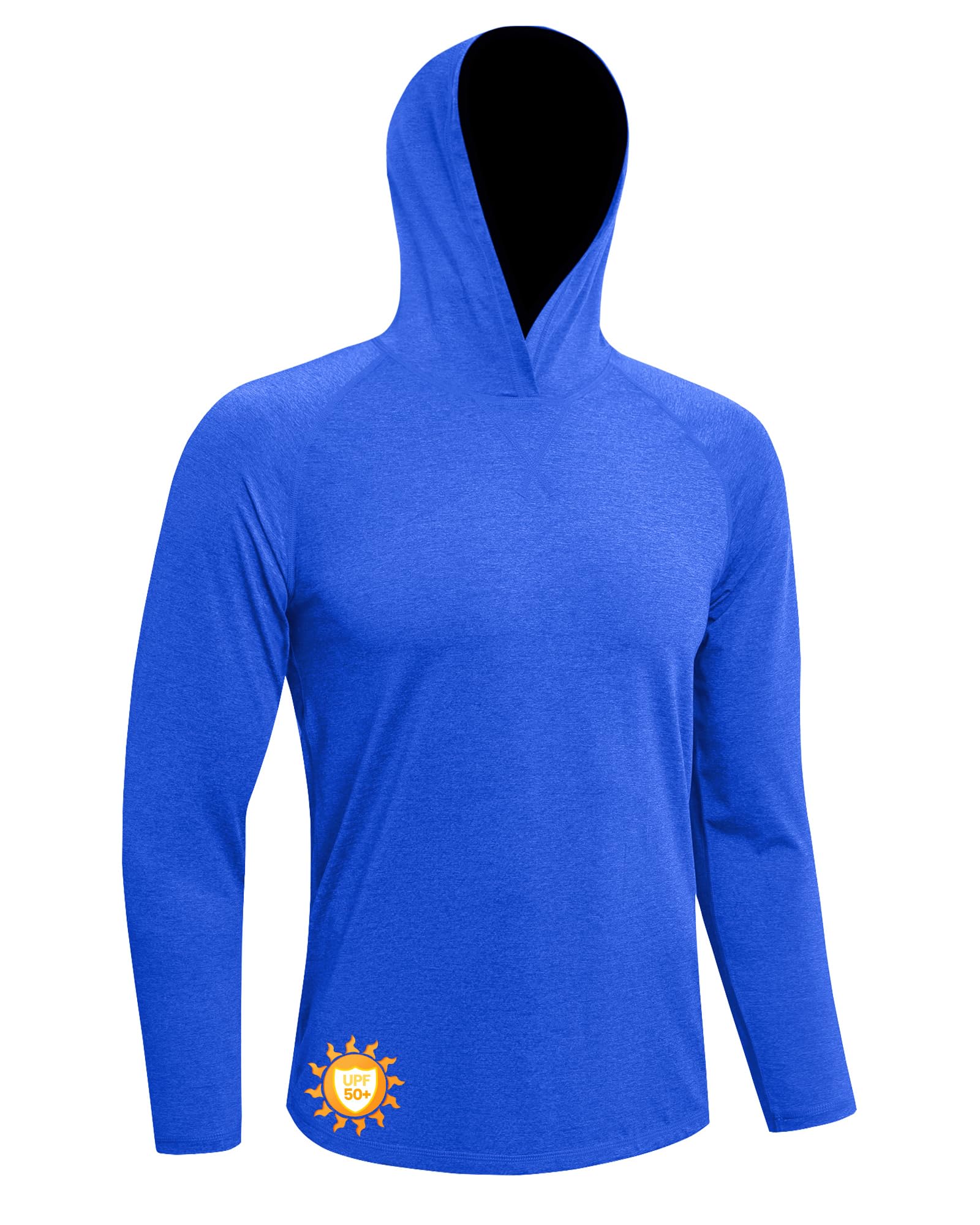 MEETWEE Mens UPF 50+ Rash Guard UV Shirt Sun Hoodie Mens Hooded Pullover Shirt Long Sleeve UV Protection Shirts UV Sun Protection Breathable Long Sleeve Outdoor Fishing Running Hiking Functional