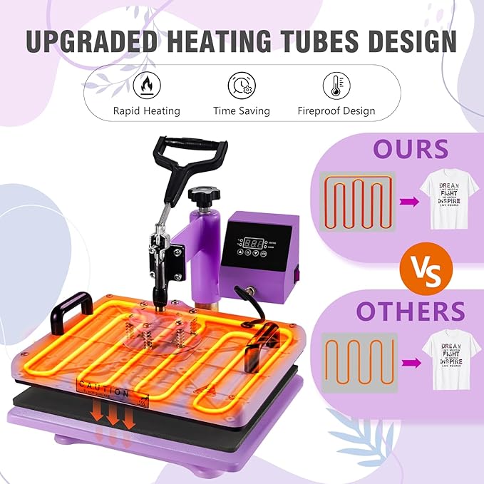 Termofijadora BetterSub 5 en 1 12x15 pulgadas con accesorio para tazas y gorras miniatura 5