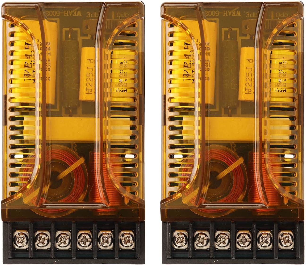 Car Audio Crossover, 1 Pair Max Power 120W 2 Way Car Audio