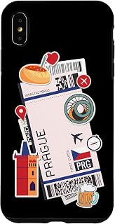 iPhone XS Max Prague Boarding Pass PRG Airport Travel Ticket Case