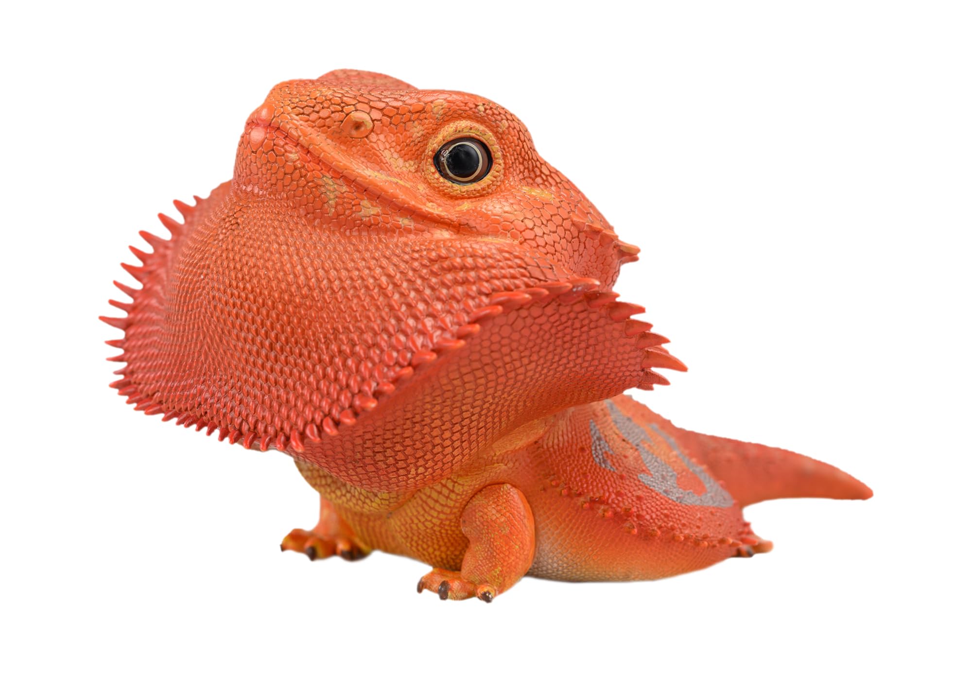 IFiDEA Animal Heavenly Body Series 16 Reptile Chubby Collectible Handcrafted Lizard Statue for Home Decor, Realistic Amphibian Sculpture (Pogona Vitticeps (Red) - Bearded Dragon)
