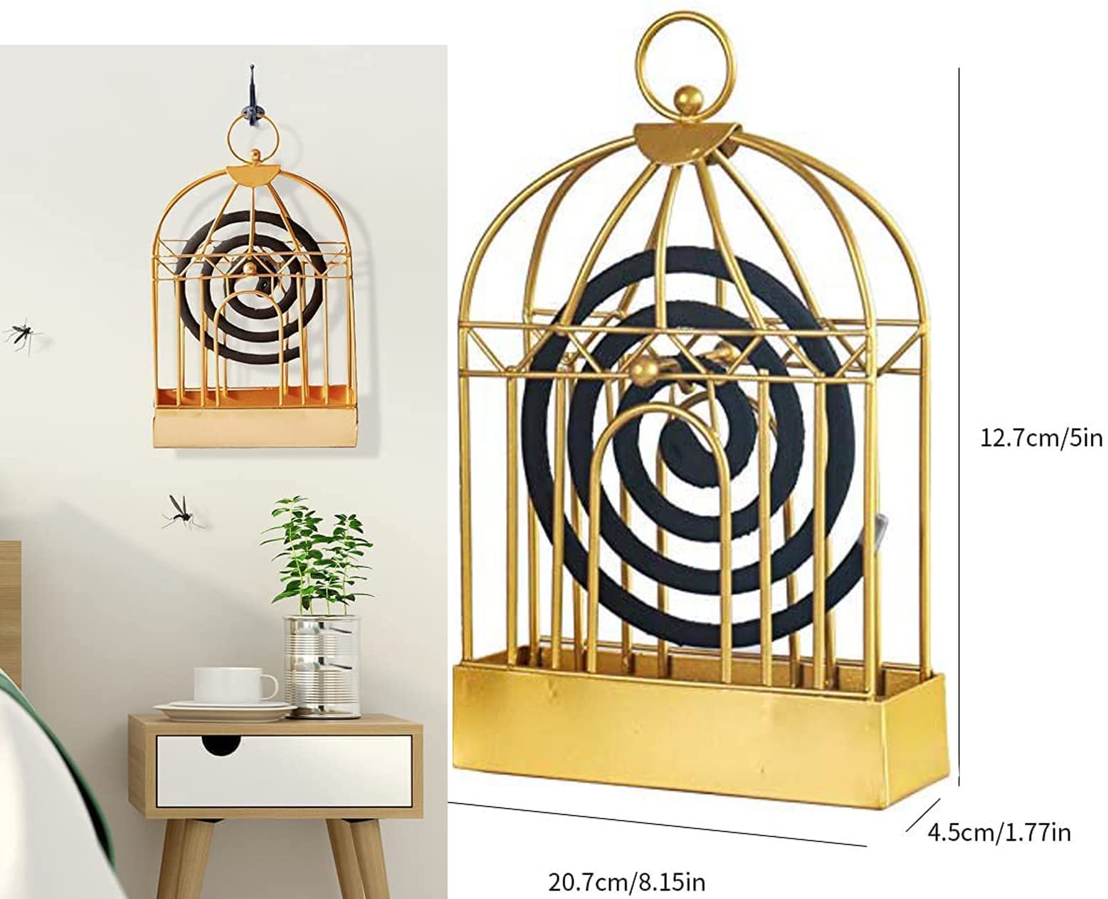 4 Stuks Mosquito Houders, Creatieve Muggenspoelhouder Vogelkooi Muggenspiraal Rookspiralen
