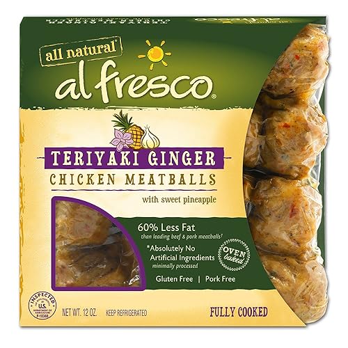 al fresco, Teriyaki Ginger Chicken Meatballs, 12 oz
