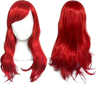XNIVUIS Red Wigs for Women Long Wavy Curly Wigs for Women Gi