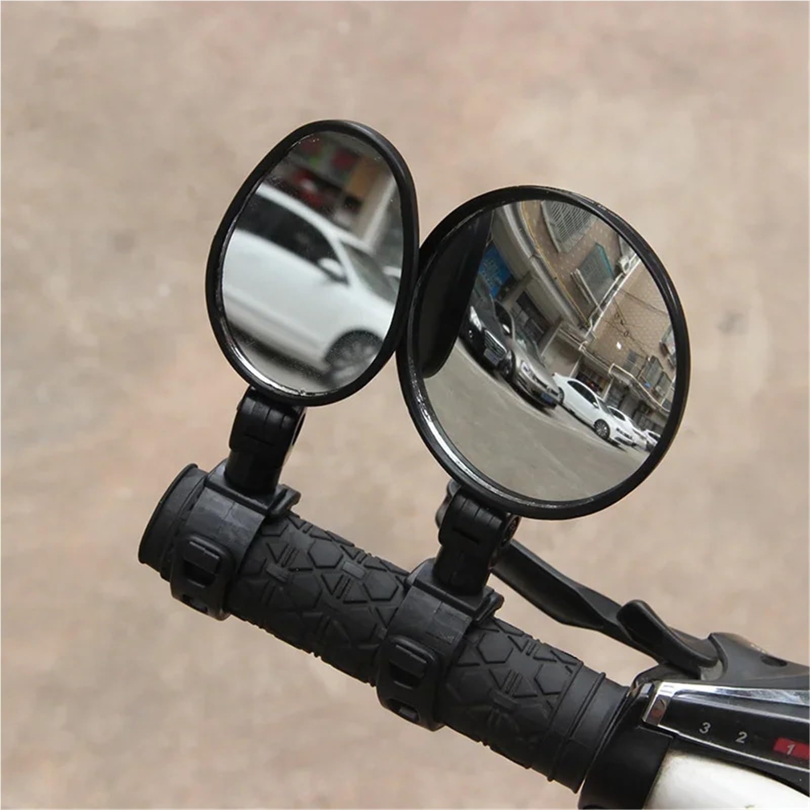 Lusterko wsteczne motocykla Lusterko wsteczne na kierownicę do roweru i motocykla, obrót o 360 stopni, regulowane do jazdy na rowerze, lusterko rowerowe(2pcs Tybe B)