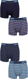Dare to Wear Trunks, Underwear, Underpants, Boxer, Soft Breathable Bamboo, Plain, Striped, Comfort, 4 Pack Sizes S,M,L,XL