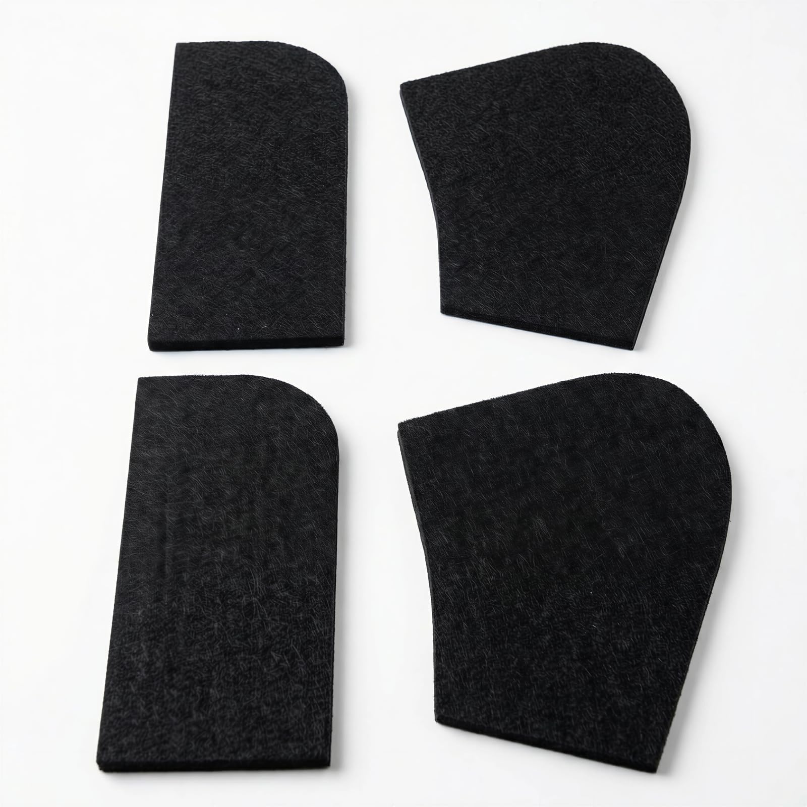 Petcci Felt Shims for English & Western Saddle Pad, Adjustable 5mm & 10mm Balance Pads for Horses, Shock Absorbing & Breathable Fit Pad Horse Saddle Correction System Black 12-Piece - 1