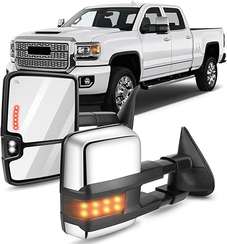 Vista 25 de OCPTY Espejos de remolque para Gmc C2500 1988-2000 para GM 1988-2000 para Chevy para Gmc 1988-2001 para Gmc C/K 1500/2500 Suburban/Yukon 1992-1999
